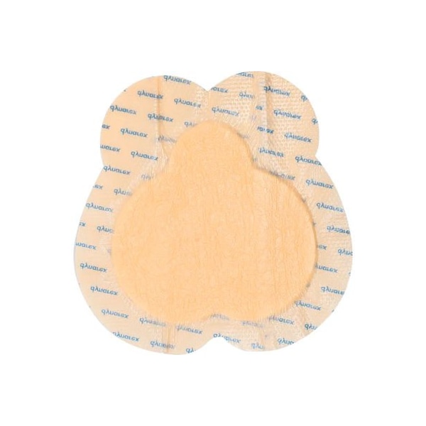 Dynarex Dynarex SiliGentle Silicone Bordered Foam Dressing, Heel, 10inL x 9inW, 60 Pcs 3061 - main